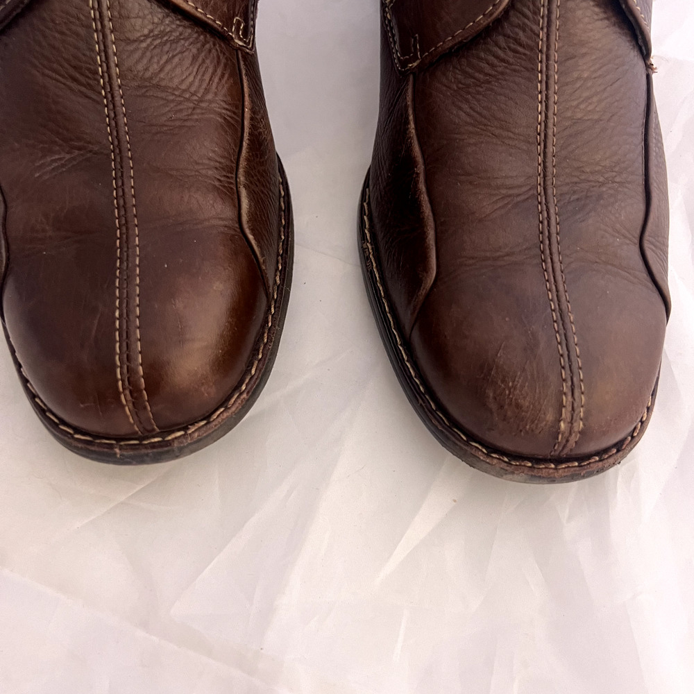 JOHNSTON MURPHY Shuler Bicycle Oxford Soft Brown Leather Lace Up Shoe Men's 8M - Picture 4 of 9